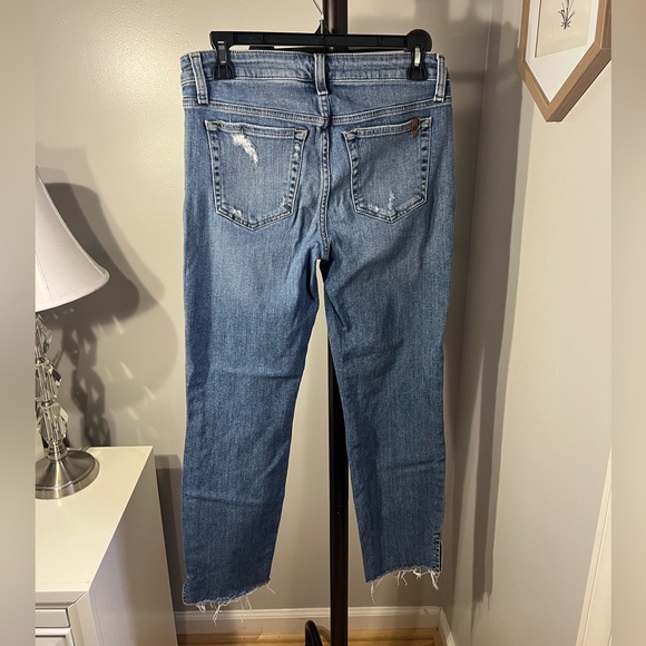 Joes Jeans W28 Straight Ankle Distressed Raw Hem Jeans Women’s Cotton - Picture 3 of 4